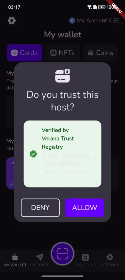 Verana trust card